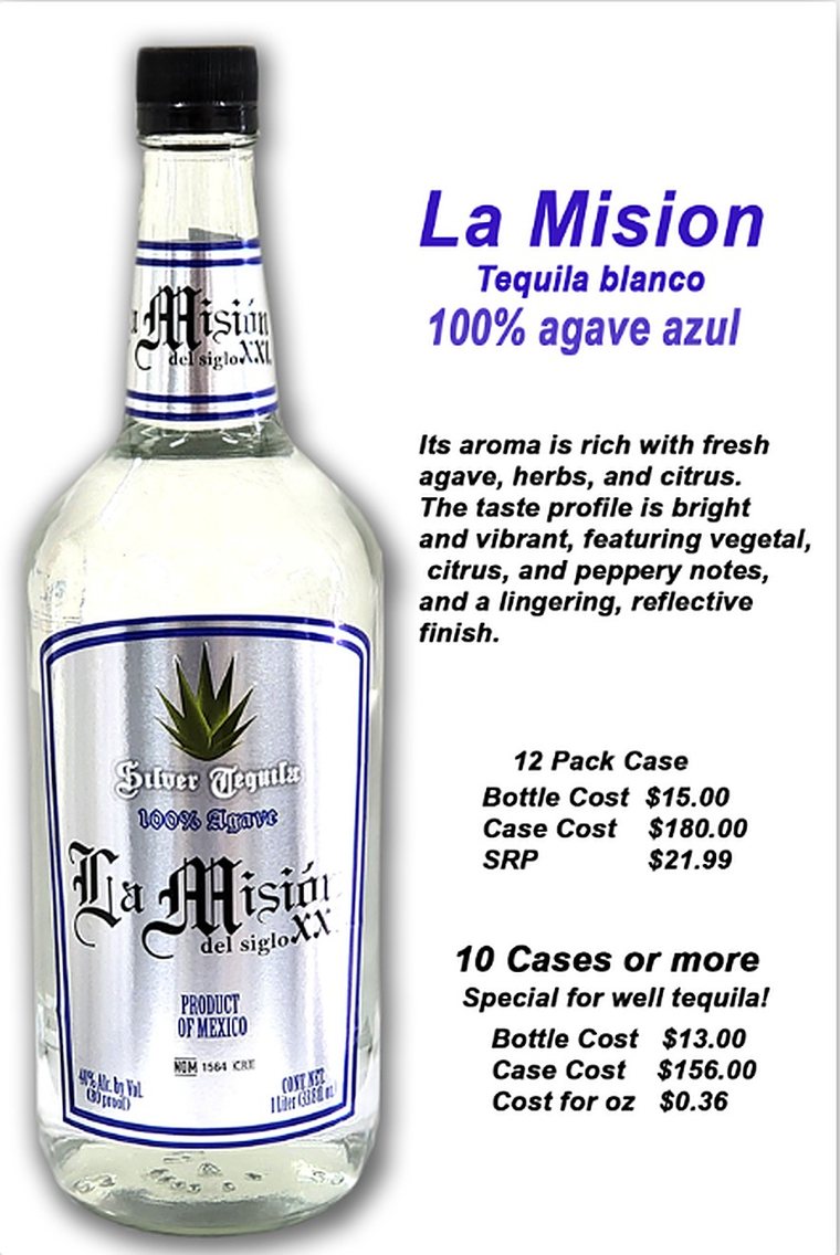 La Misión del Siglo XXI Tequila Blanco
