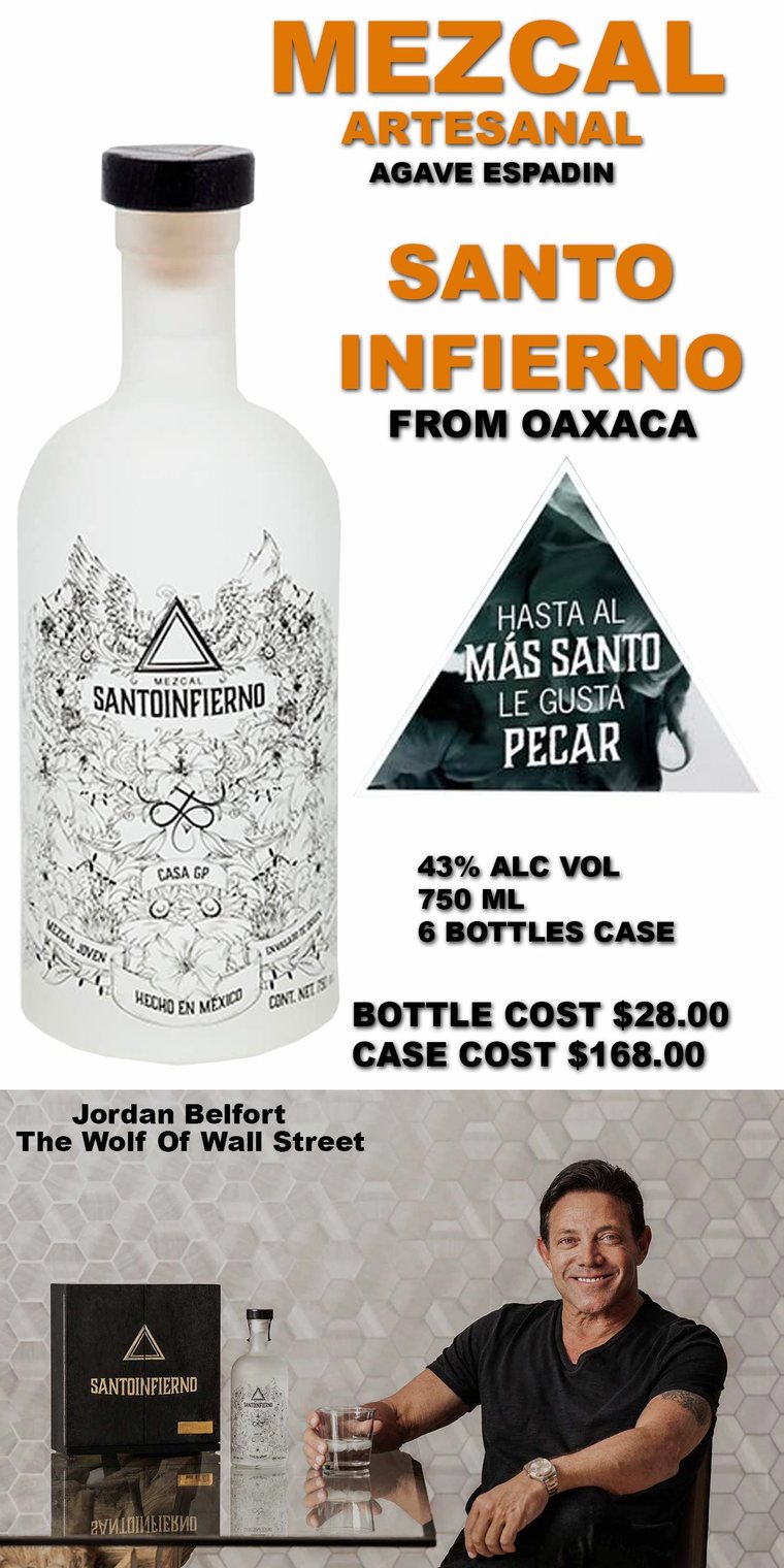 Mezcal Santo Infierno · Casa GP Artisanal Mezcal Joven · Espadín
